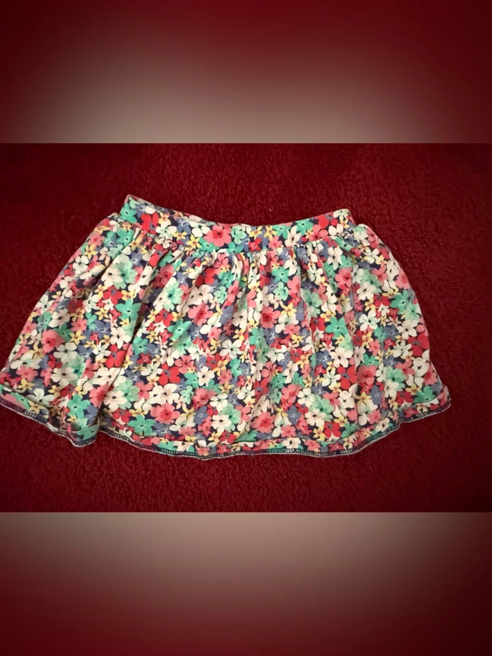 Carters Girls Floral Print Skirt